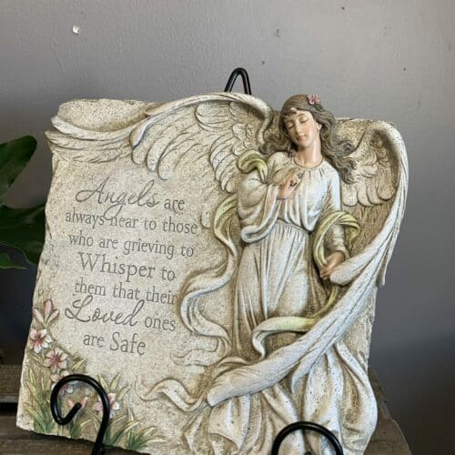 "Angels are always near to those who are Grieving..." Angel Memorial Plaque
