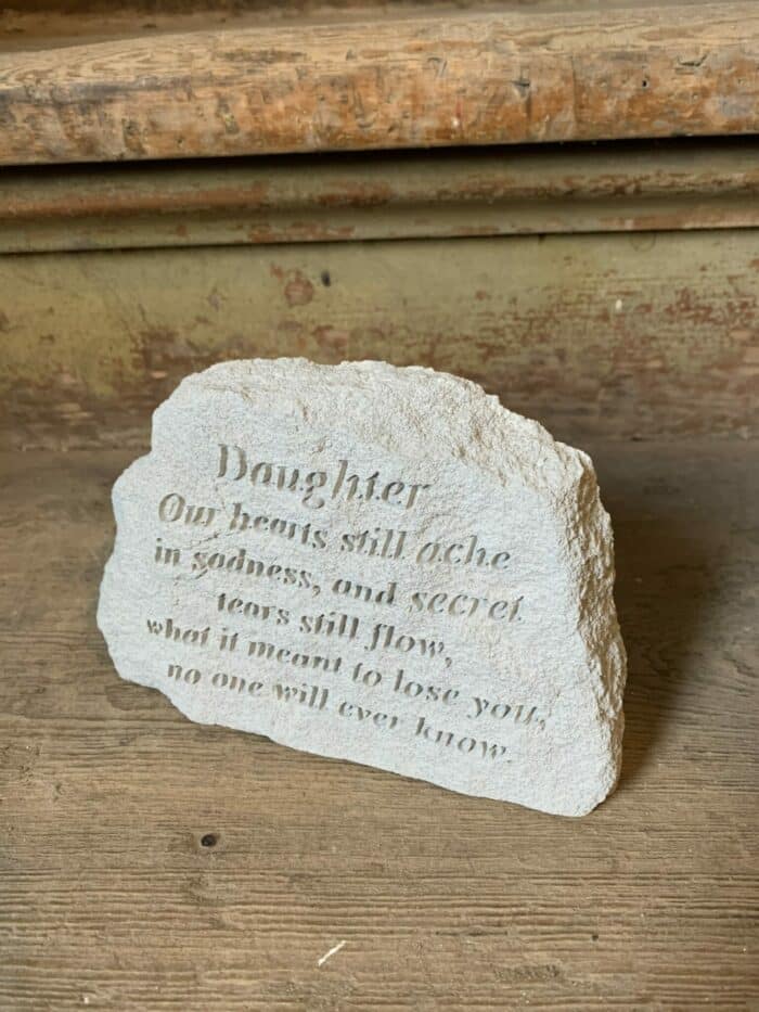 Daughter Memorial Stone
